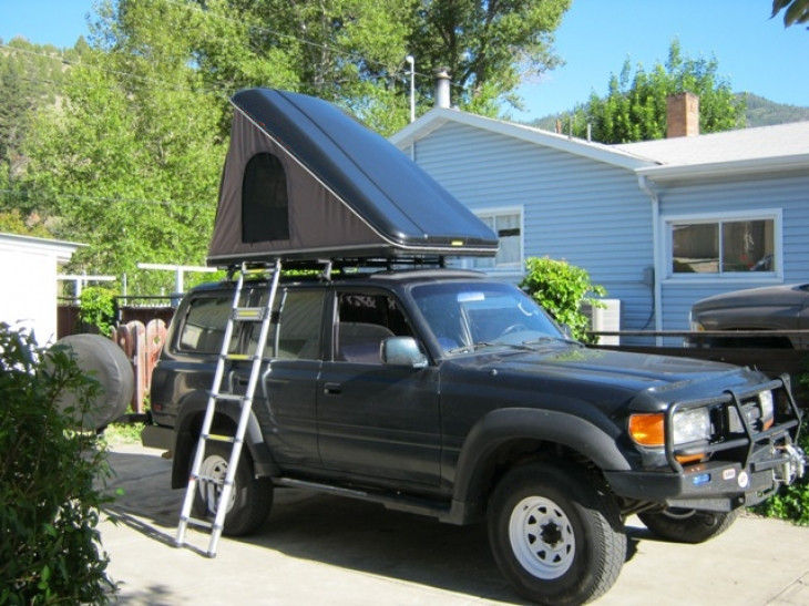 4x4 خارج از جاده خودکار سقف بال چادر یک طرف باز کردن 210x125x95cm باز کردن اندازه